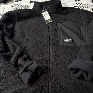 Oakley Black  Fleece Jacket NWT Mens XL